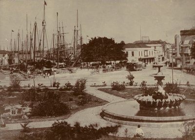 Bridgetown Harbour, asi 1900 od English Photographer