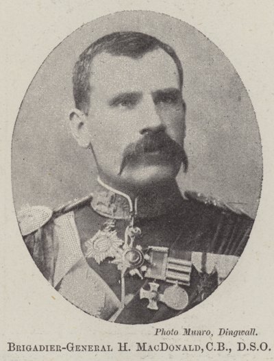 Brigádní generál H MacDonald, CB, DSO od English Photographer