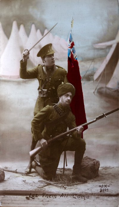 Britští a indičtí vojáci, první světová válka od English Photographer
