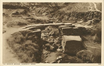 Bronte Bridge, Haworth Moor, Yorkshire (černobílá fotografie) od English Photographer
