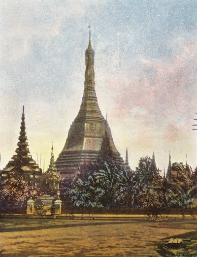 Barma / Myanmar: Sule Pagoda, Rangún (barevné foto) od English Photographer
