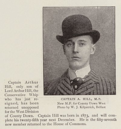 Captain A Hill, MP od English Photographer
