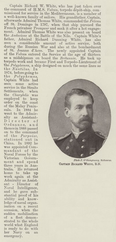 Kapitán Richard White, RN od English Photographer