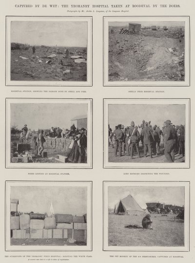 Zajat De Wet, nemocnici Yeomanry, kterou v Roodeval obsadili Búrové od English Photographer