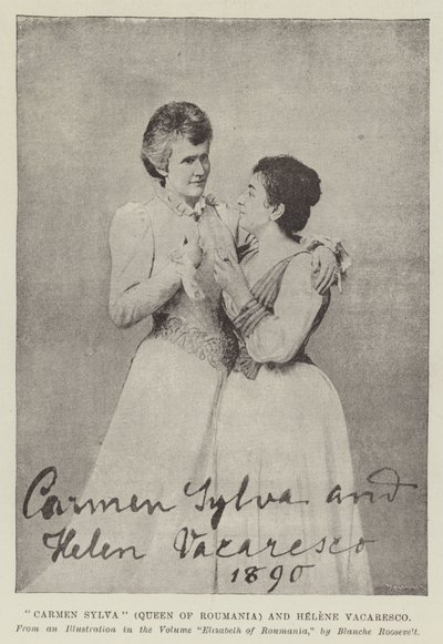 Carmen Sylva (královna Rumunska) a Helene Vacaresco od English Photographer