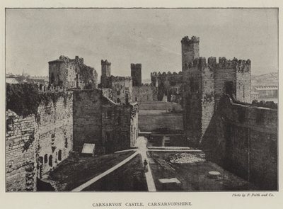Hrad Carnarvon, Carnarvonshire od English Photographer