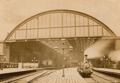 nádraží Charing Cross, Londýn; fotografie, 1874 od English Photographer