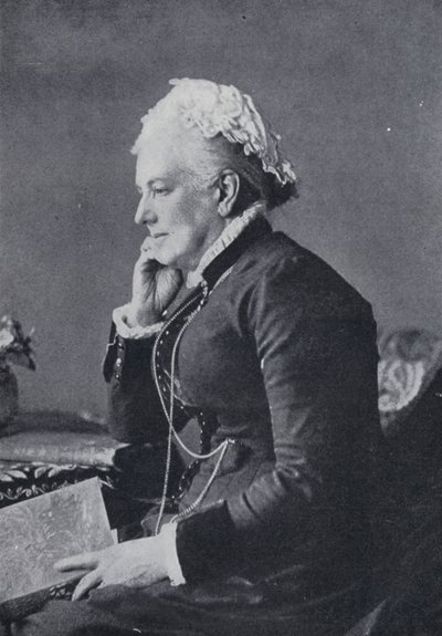 Charlotte Mary Yonge (černobílá fotografie) od English Photographer