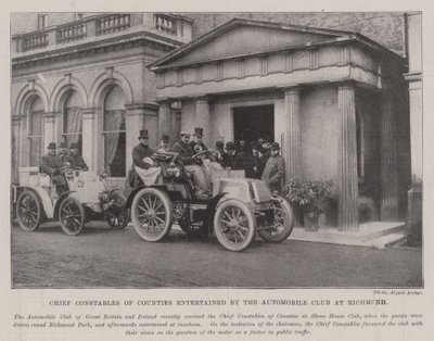 Vrchní konstábl okresů pobavený Automobilovým klubem v Richmondu od English Photographer