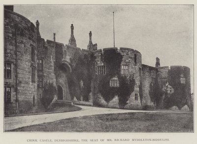 Hrad Chirk, Denbighshire, sídlo pana Richarda Myddletona-Biddulpha od English Photographer