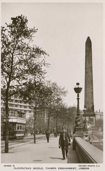 Cleopatras Needle, Thames Embankment, Londýn od English Photographer