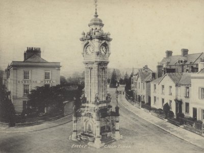 Věž s hodinami, Exeter, Devon od English Photographer