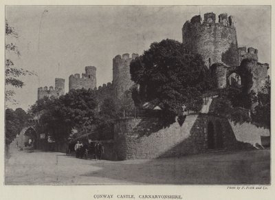 Hrad Conway, Carnarvonshire od English Photographer