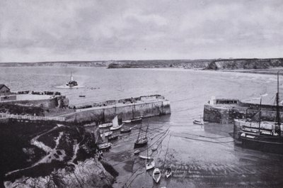 Cornwall: Newquay, přístav (černobílá fotografie) od English Photographer