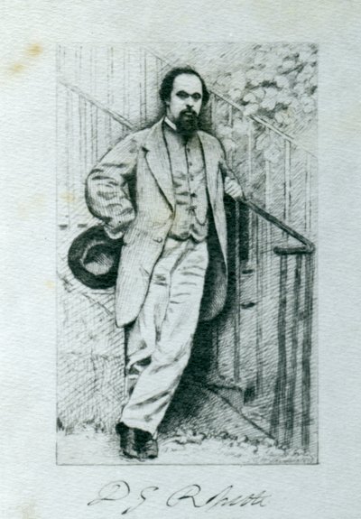 Dante Gabriel Rossetti (1828-82) od English Photographer