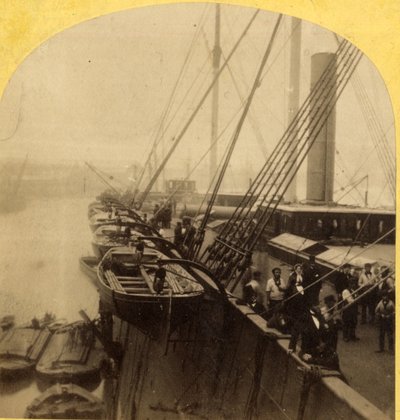 Deck of Great Eastern, 1850-60 (tisk alba) od English Photographer