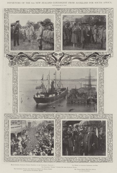 Odlet 8. novozélandského kontingentu z Aucklandu do Jižní Afriky od English Photographer
