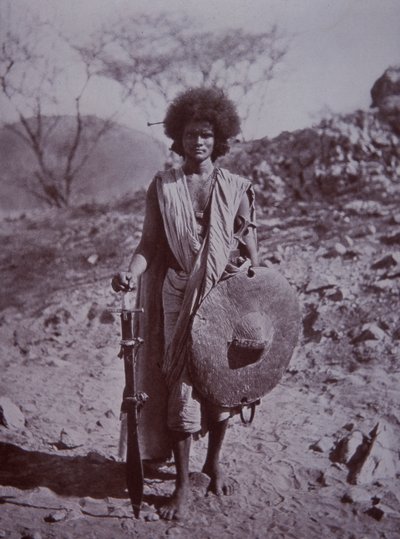 Dervish Hademdowah válečník, Súdán od English Photographer