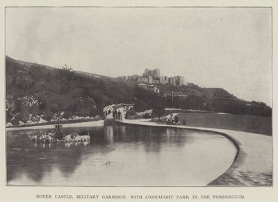 Hrad Dover, vojenská posádka, s Connaught Parkem v popředí od English Photographer