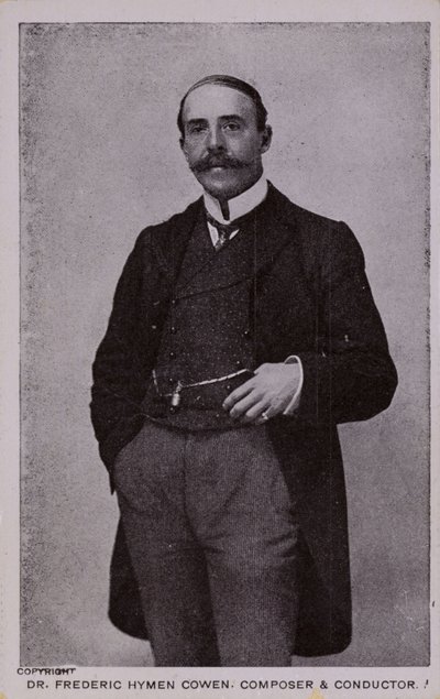 Dr. Frederic Hymen Cowen, skladatel, klavírista a dirigent (1852-1935) od English Photographer