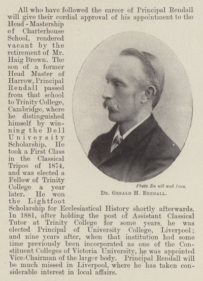 doktor Gerald H Rendall od English Photographer