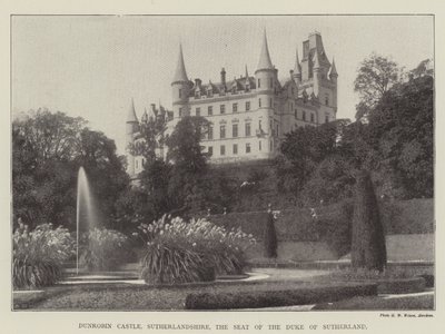 Hrad Dunrobin, Sutherlandshire, sídlo vévody ze Sutherlandu od English Photographer