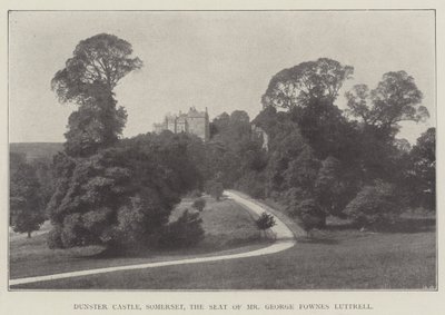Hrad Dunster, Somerset, sídlo pana George Fownese Luttrella od English Photographer