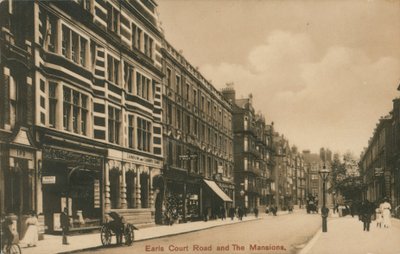 Earls Court Road a The Mansions, Londýn od English Photographer