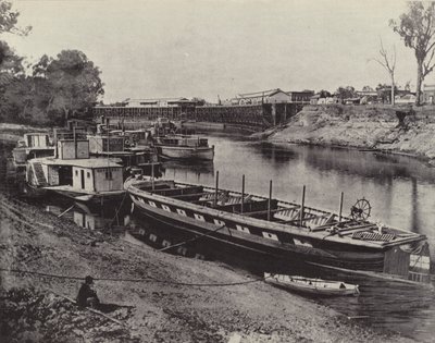 Echuca Wharf, řeka Murray od English Photographer