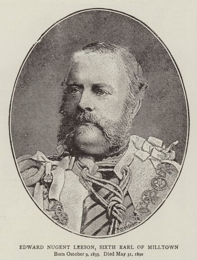 Edward Nugent Leeson, šestý hrabě z Milltownu od English Photographer