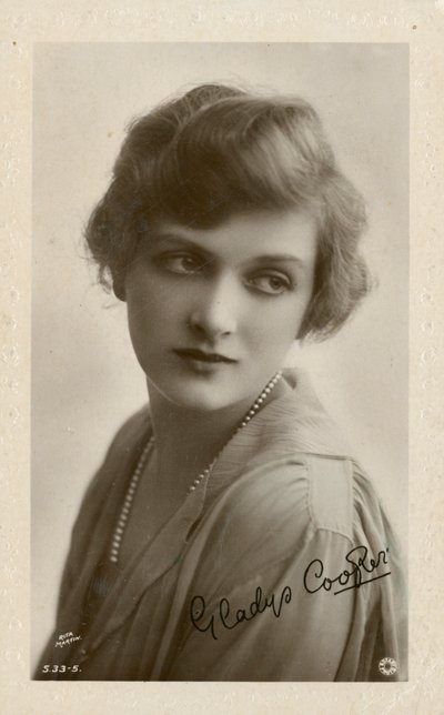 Edwardian pohlednice Gladys Cooper od English Photographer
