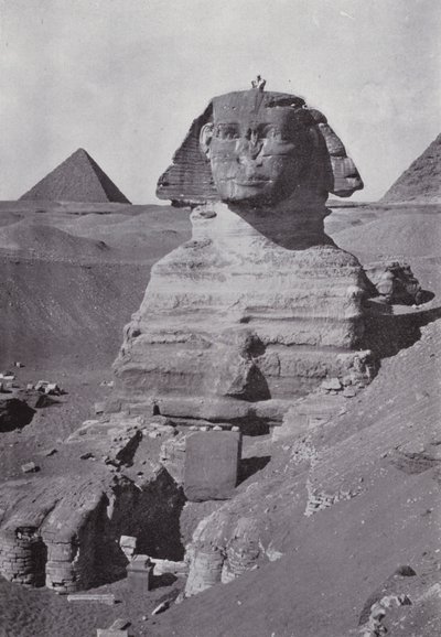 Egypt: Sphynx (černobílá fotografie) od English Photographer