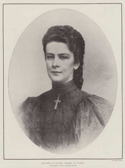 Alžběta Bavorská, císařovna rakouská od English Photographer
