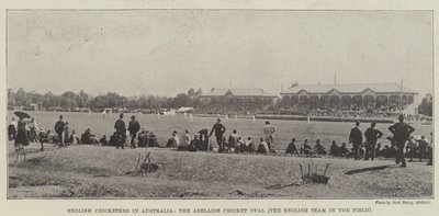 Angličtí hráči kriketu v Austrálii, Adelaide Cricket Oval, anglický tým v poli od English Photographer