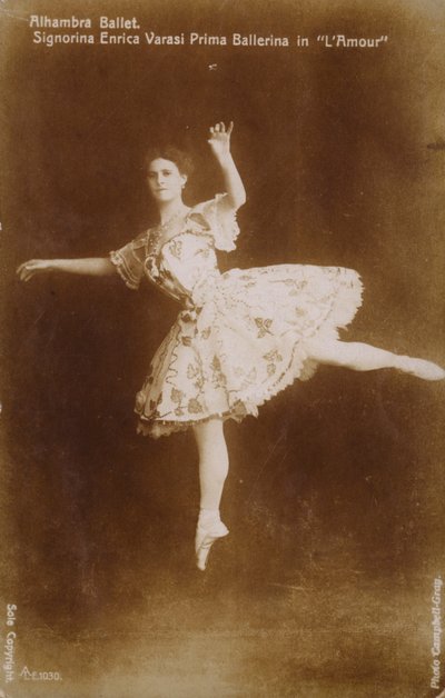 Enrica Varasi, primabalerína v L "Amour v Alhambra Ballet, Londýn od English Photographer