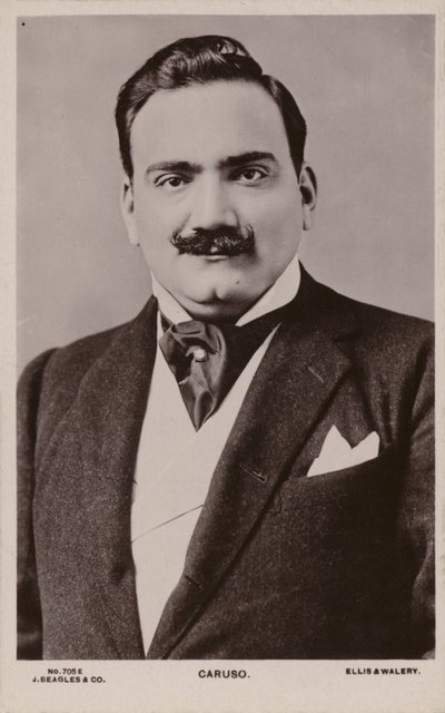 Enrico Caruso , italský tenor (1873-1921) od English Photographer