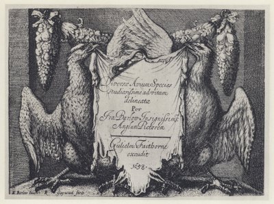 F Barlow, Diversae avium species, G Faithorne 1658 (č. foto) od English Photographer