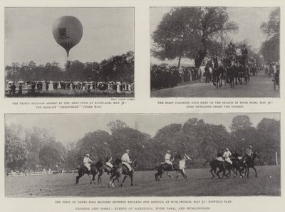 Móda a sport, akce v Ranelagh, Hyde Park a Hurlingham od English Photographer