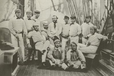 První anglický kriketový tým, který šel do Ameriky, 7. září 1859 (černobílá fotografie) od English Photographer