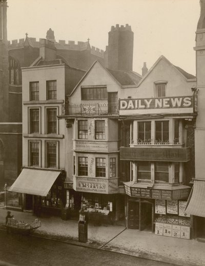Fleet Street, Londýn; severní strana s 184-186 Fleet Street od English Photographer