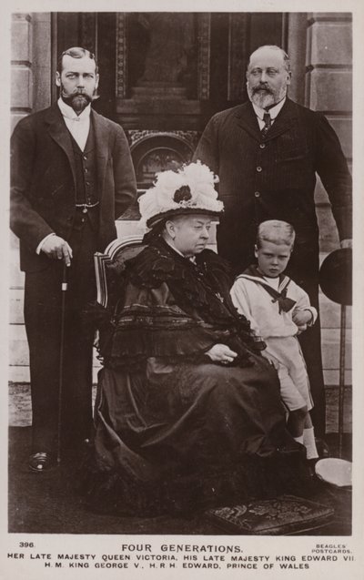 Čtyři generace britské královské rodiny od English Photographer