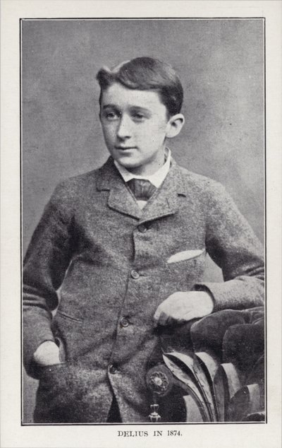 Frederick Delius v roce 1874 od English Photographer