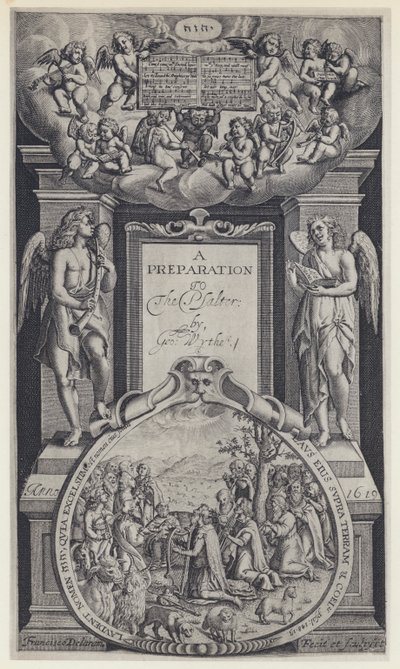 G Wither, Příprava k žaltáři, N Okes 1619 (čb foto) od English Photographer