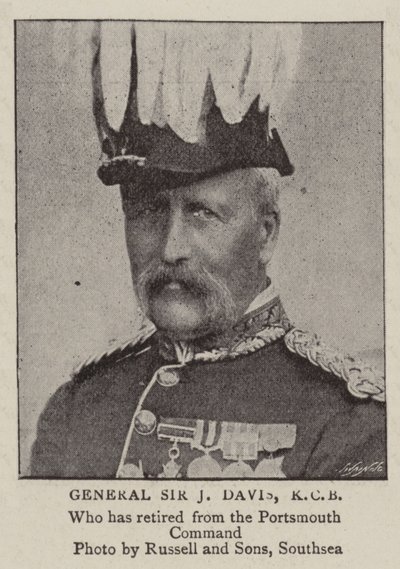 Generál Sir J Davis, KCB od English Photographer