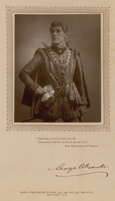 George Alexander, herec od English Photographer
