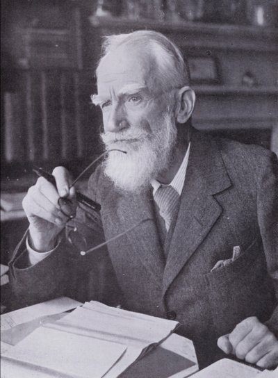George Bernard Shaw (černobílá fotografie) od English Photographer