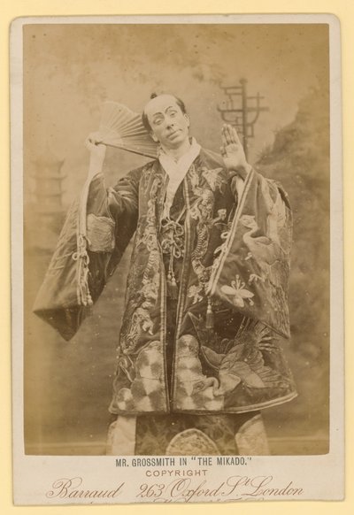 George Grossmith jako Ko-Ko v Mikado od English Photographer