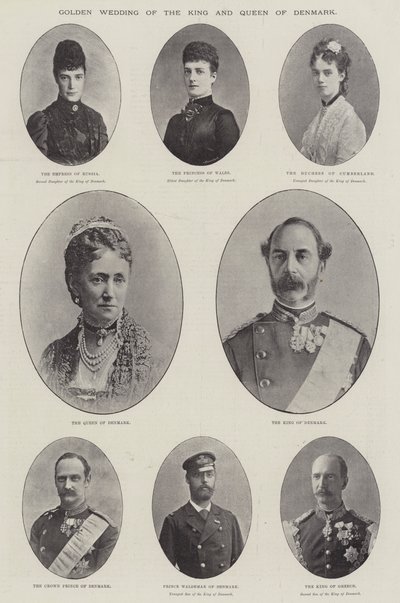 Zlatá svatba krále a královny Dánska od English Photographer