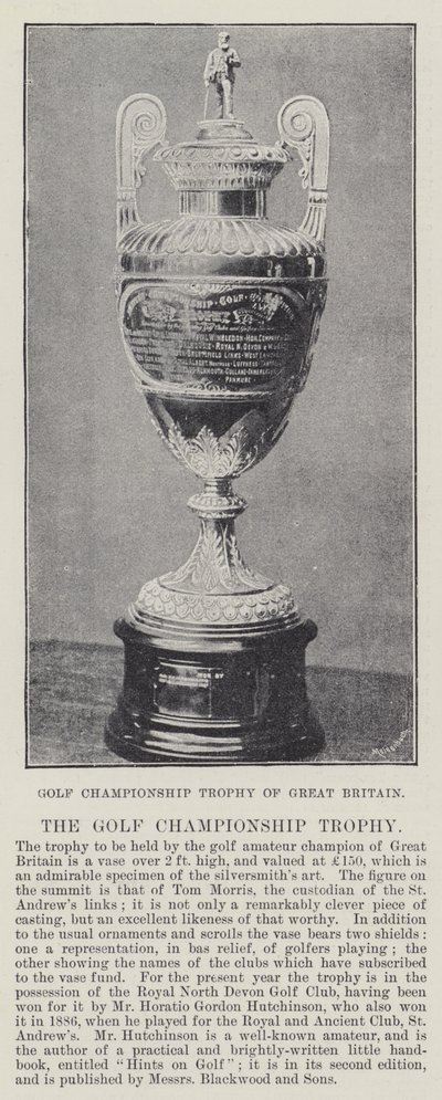 Golf Championship Trophy Velké Británie od English Photographer