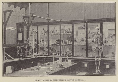 Grant Museum, Merchiston Castle School (rytina) od English Photographer